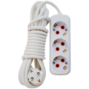 Prelungitor 3 locuri cu pamintare  3m (12 buc./cutie)