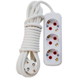 Prelungitor 3 locuri cu pamintare  7m (12 buc./cutie)