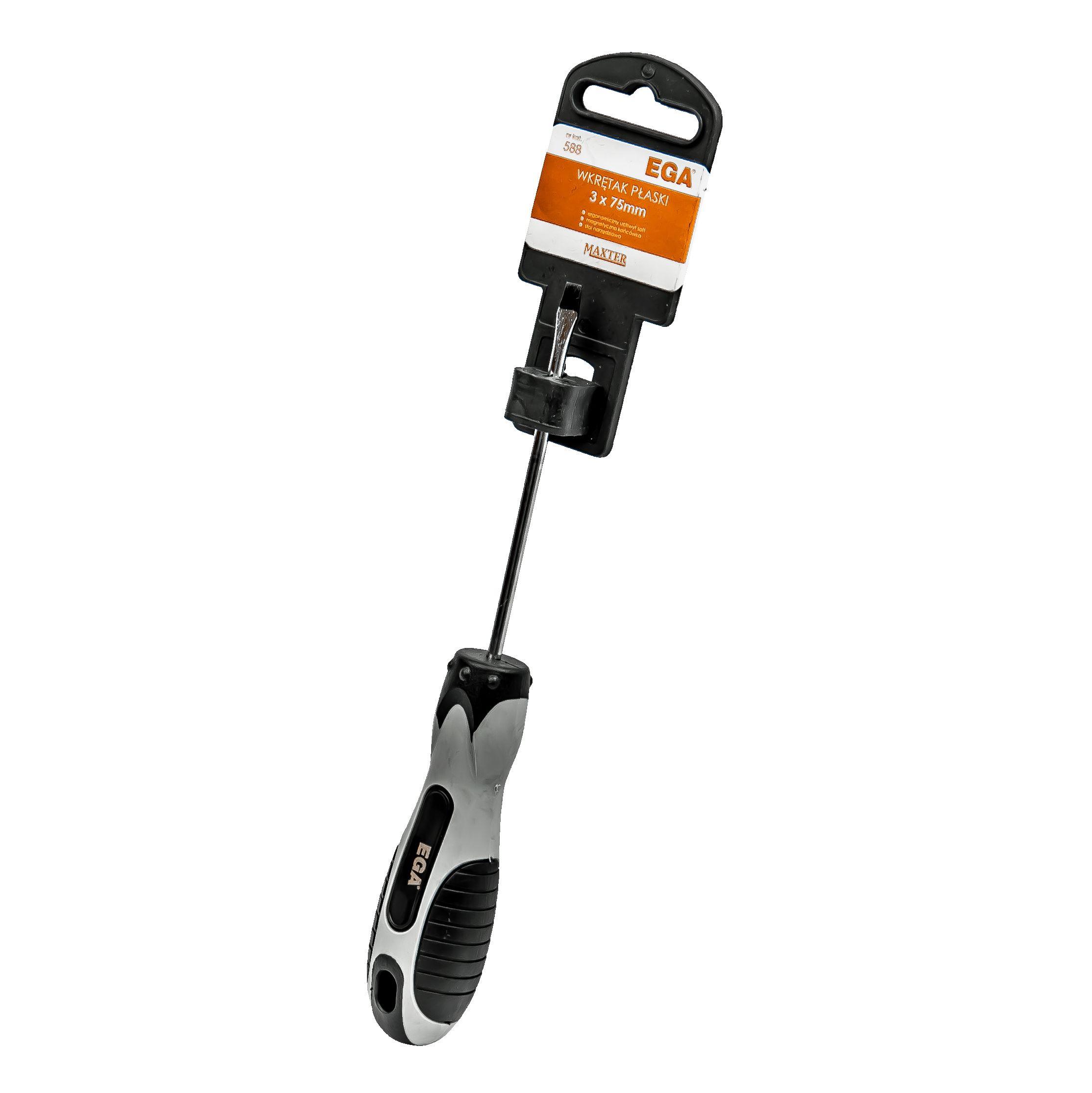 Отвертка плоская SL 3 x 75 мм Maxter (588)