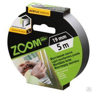 Banda dublu adeziva 25 mm x 5 m ZOOM