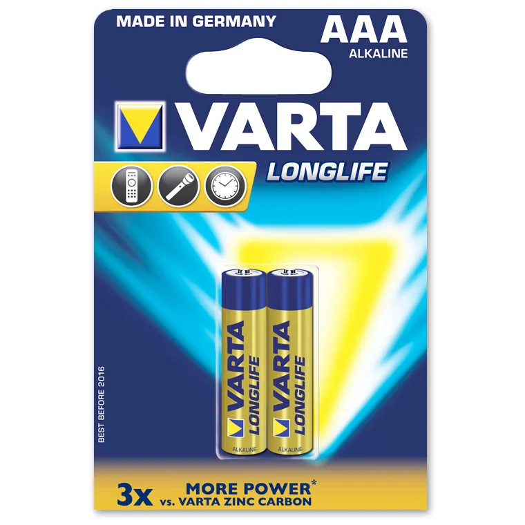 Baterie Micro Longlife AAA (2 buc.)  VARTA