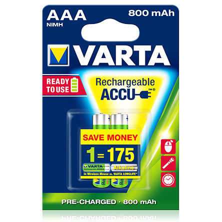 Acumulator Micro  800 mAh AAA (2 buc.)  VARTA