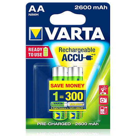 Acumulator Mignon Accu 2600 mAh AA (2 buc.)  VARTA