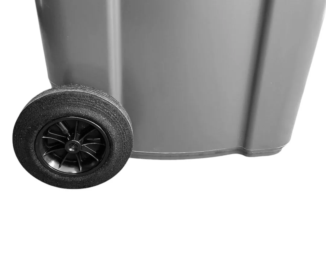 Бак мусорный  240 л на колесах (темно-серый) HE