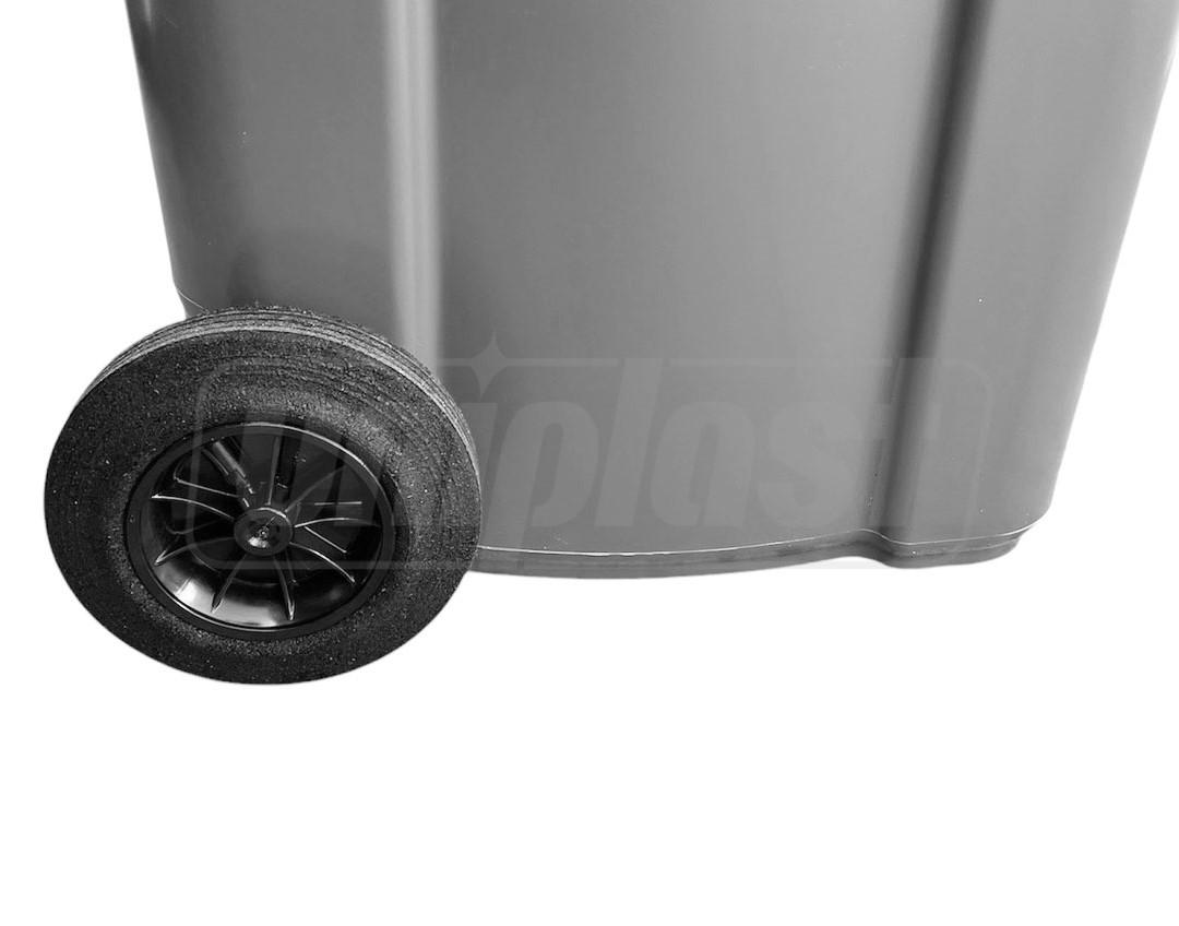 Бак мусорный  240 л на колесах (темно-серый) PRO  HE