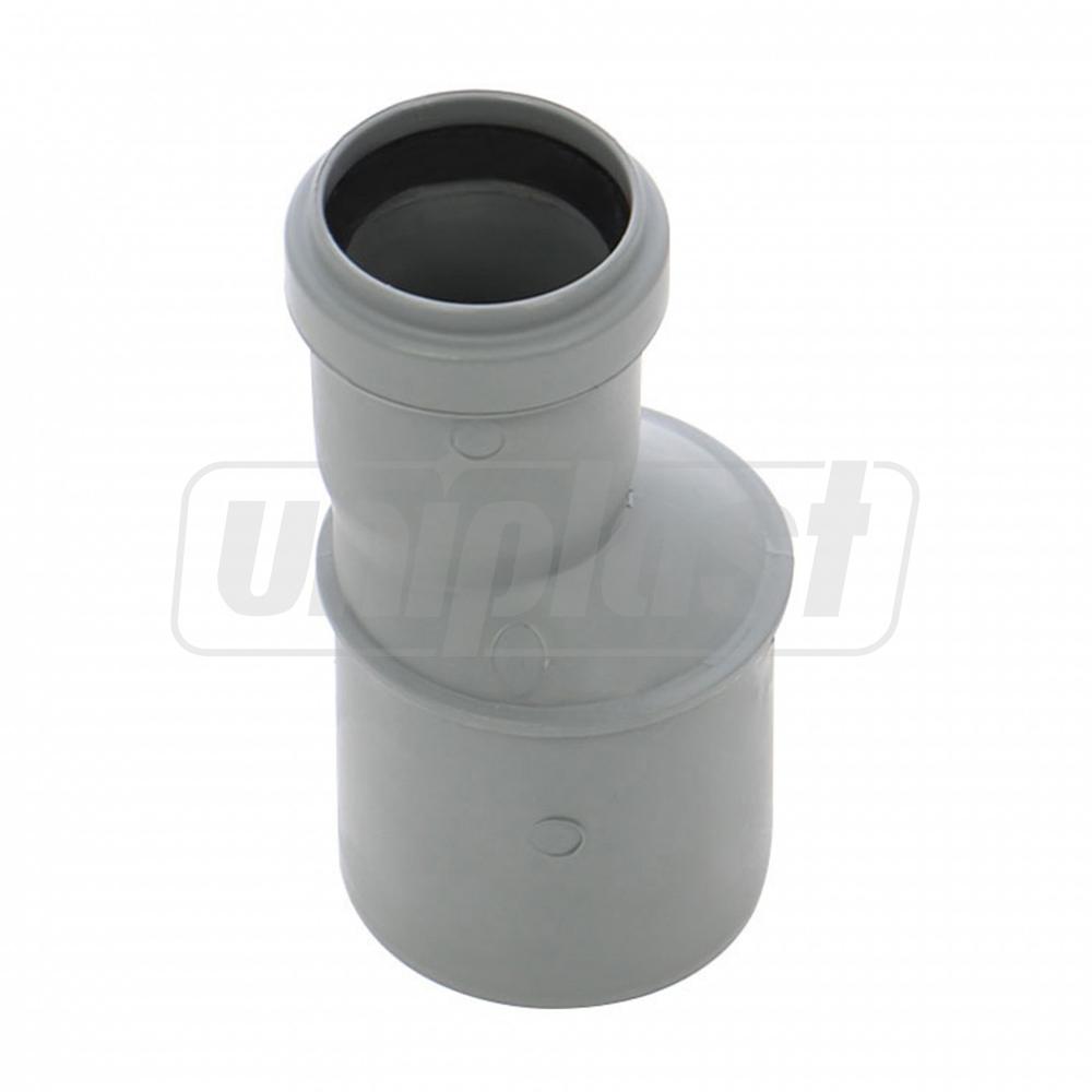 Reductie PP excentrica D. 50 x 32 (gri) TP/PS