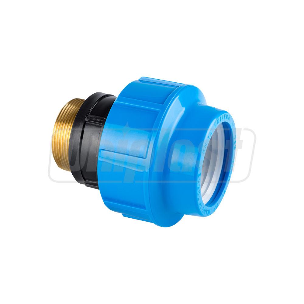 Adaptor compresiune alama D. 25 x 3/4" FE / 10 T  UNISERA