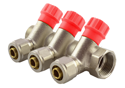 Distribuitor D.  3/4" FI/FE x 16 PEX 3 cai (robinet sertar) Italy HS