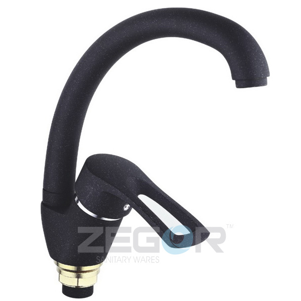 Baterie bucatarie YUB A181B (YUB4-KB A 181KB) (negru) cu piulita TROYA  ZEGOR