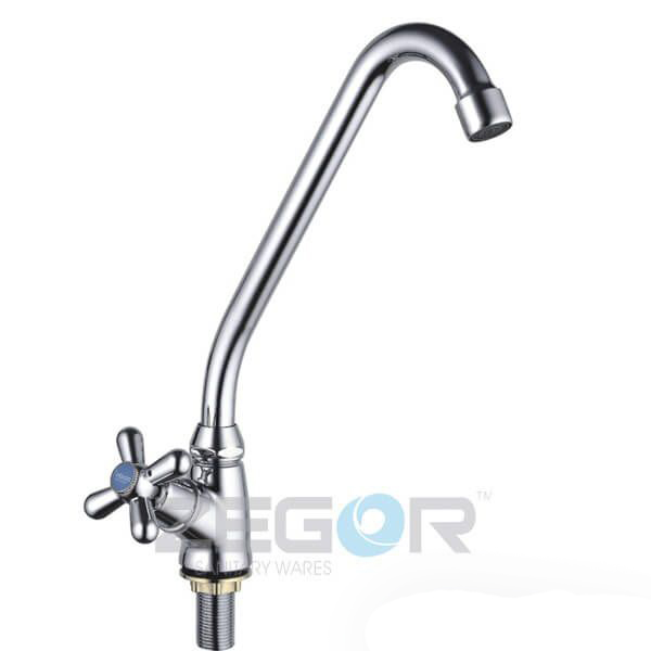 Смеситель для кухни однорукий BAS A725 (DTZ14G-lauf) на гайке, букса ZEGOR