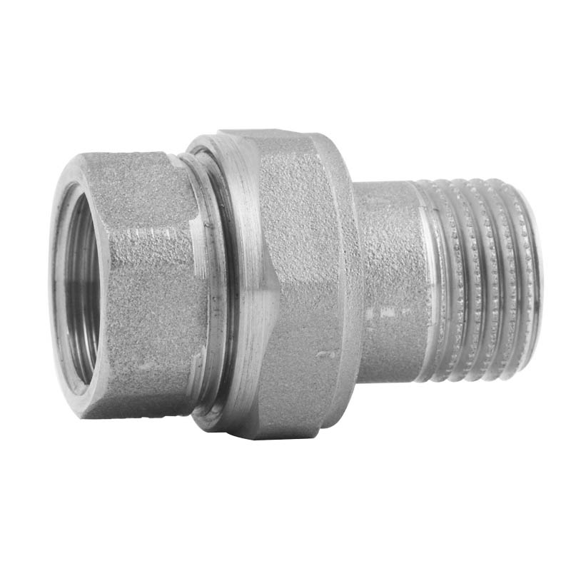 Гайка накидная D. 1/2" П/М никелированная M