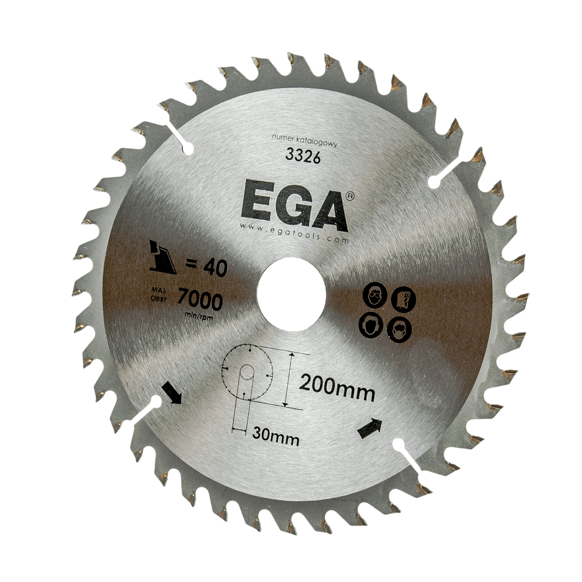 Диск видиевый 200 x 30 x 40d (3326)