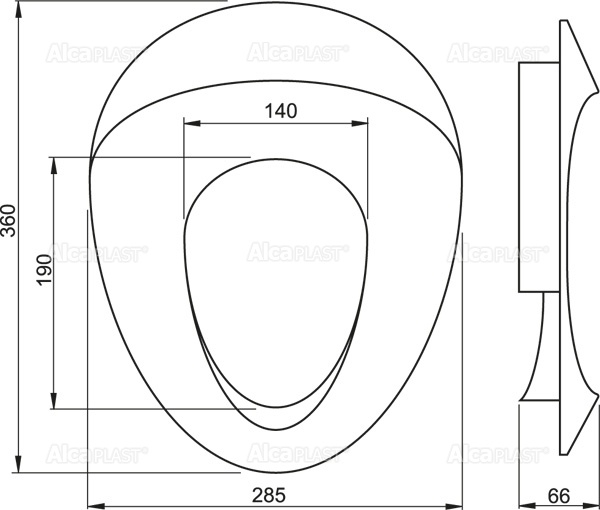 Capac WC – insert pentru copii ALCAPLAST А68 (6500)