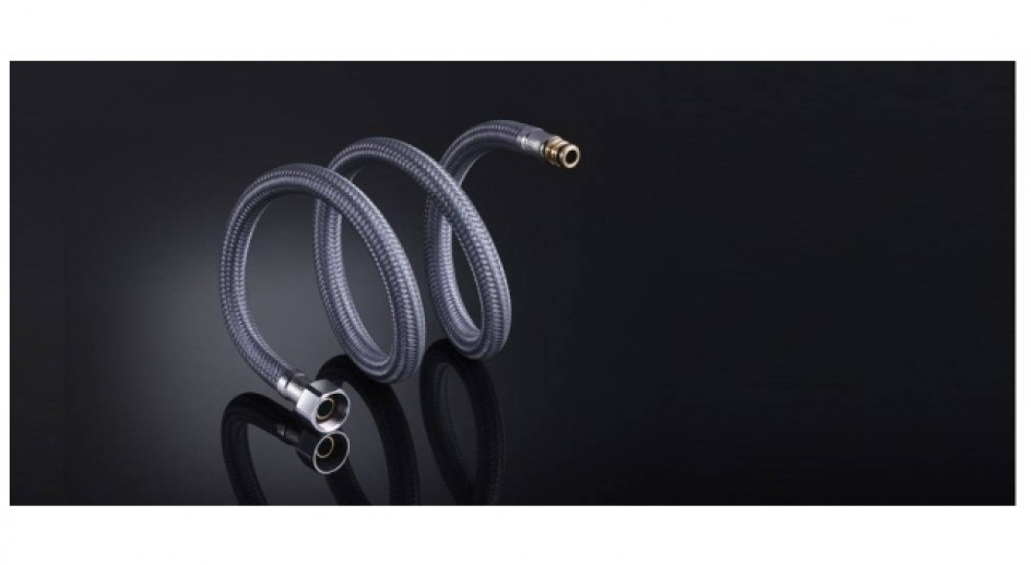 Иглы для смесителя гибкие TUCAI М 1/8 x F 1/2 L=0.4 м нержавеющая сталь (короткая) (8864)