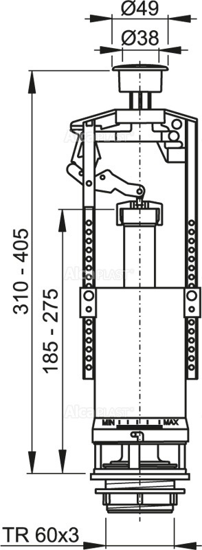 Interior (stop) A2000 (3811)  ALCAPLAST