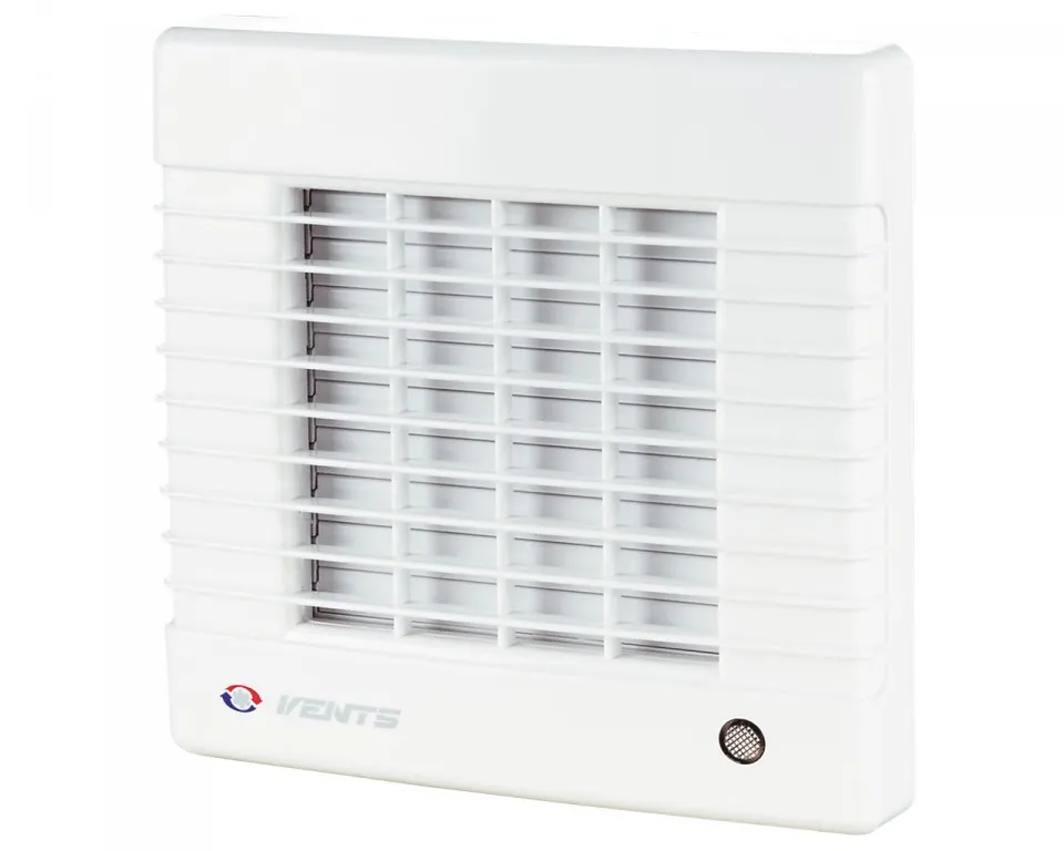 Ventilator D.100 100 MA - 98 m³/h, 34 dBA, cu jaluzele automate  VENTS