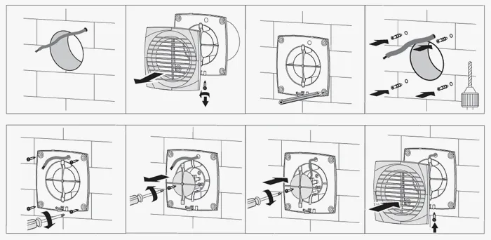 Вентилятор D.100 100 С - 95 м³/ч, 33 дБ(А), Slimline  VENTS
