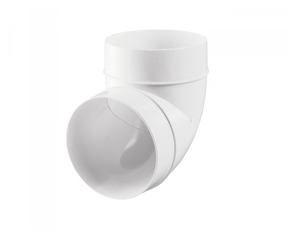 Отвод вентиляционный пластиковый D.100 x 90° (121)  VENTS
