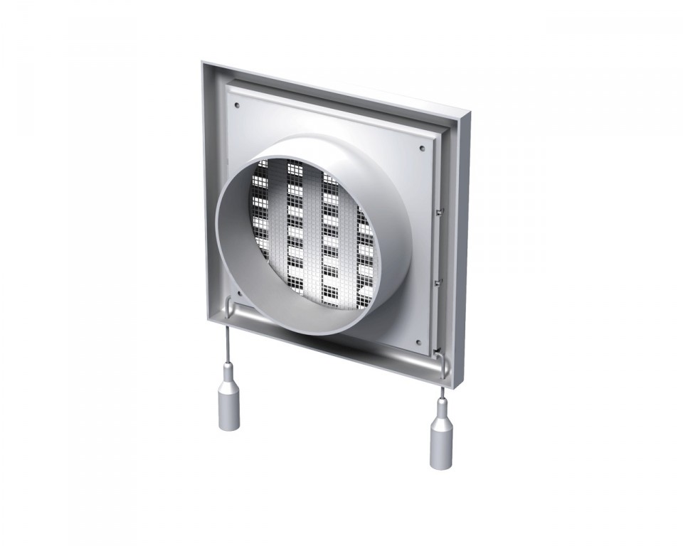 Решетка вентиляционная пластиковая MV 120VPs AVS  VENTS