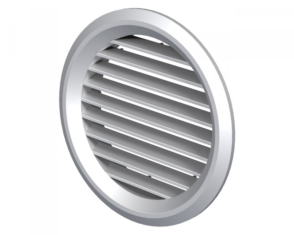 Решетка вентиляционная пластиковая круглая D.125 MV 125bVs ABS  VENTS