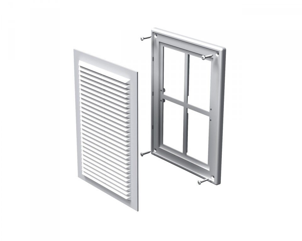 Решетка вентиляционная пластиковая MV 125s  VENTS