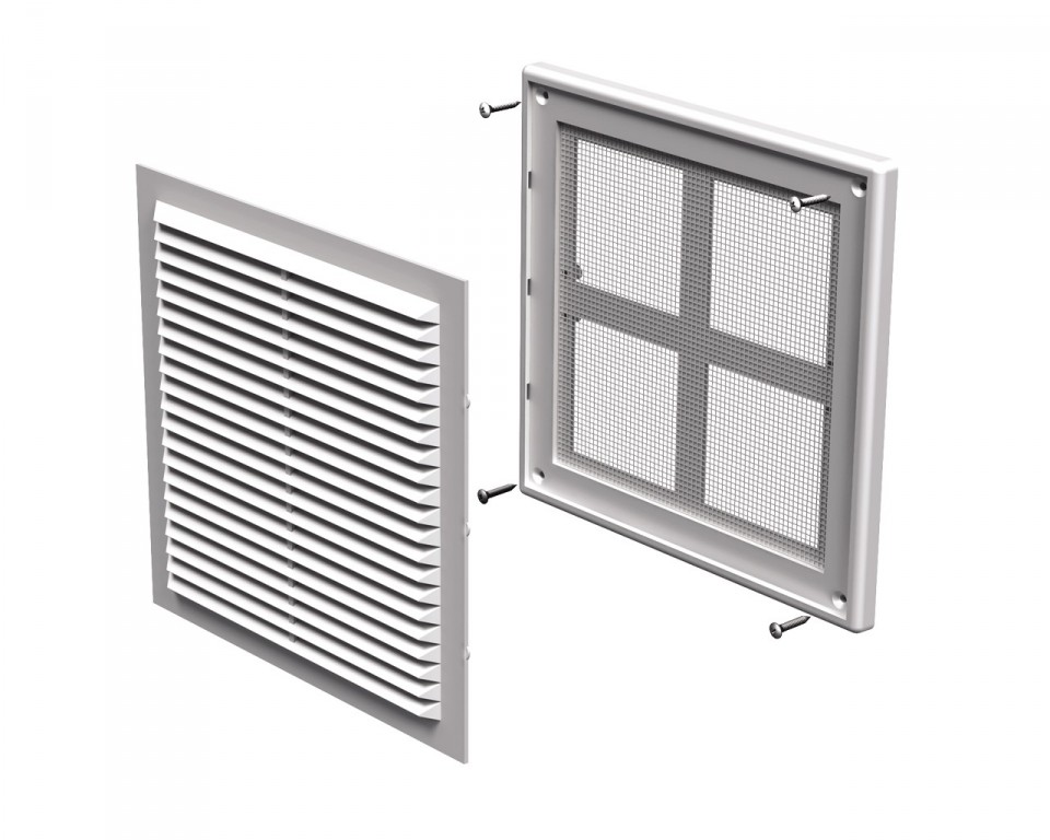 Решетка вентиляционная пластиковая MV 150 s ABS  VENTS