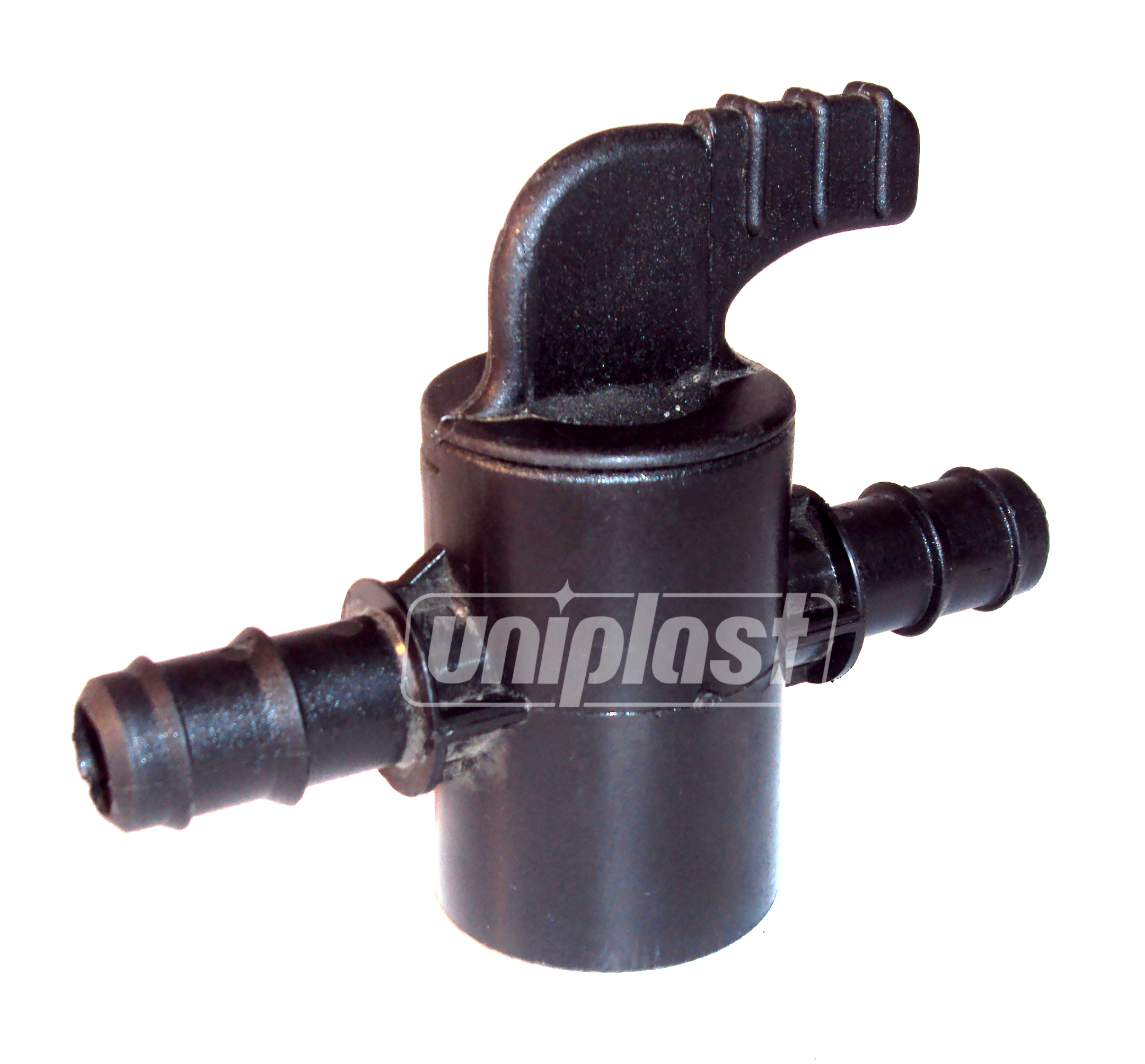 Кран цилиндрический трубка + трубка D. 16 бабочка  SAB