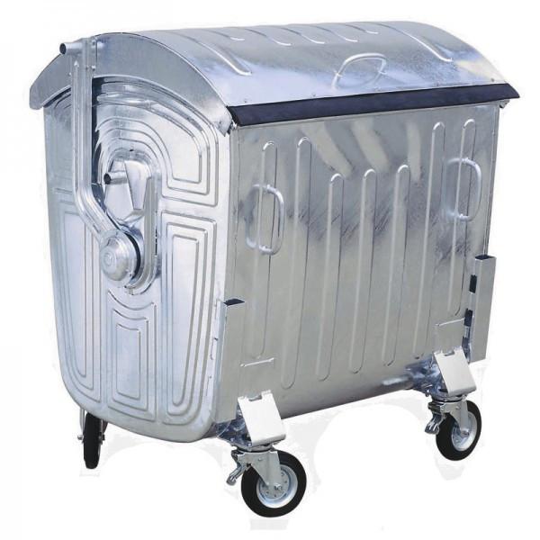 Cos pentru transportarea deseurilor 1100 L galvanizat pe roti (1.5 mm) TR