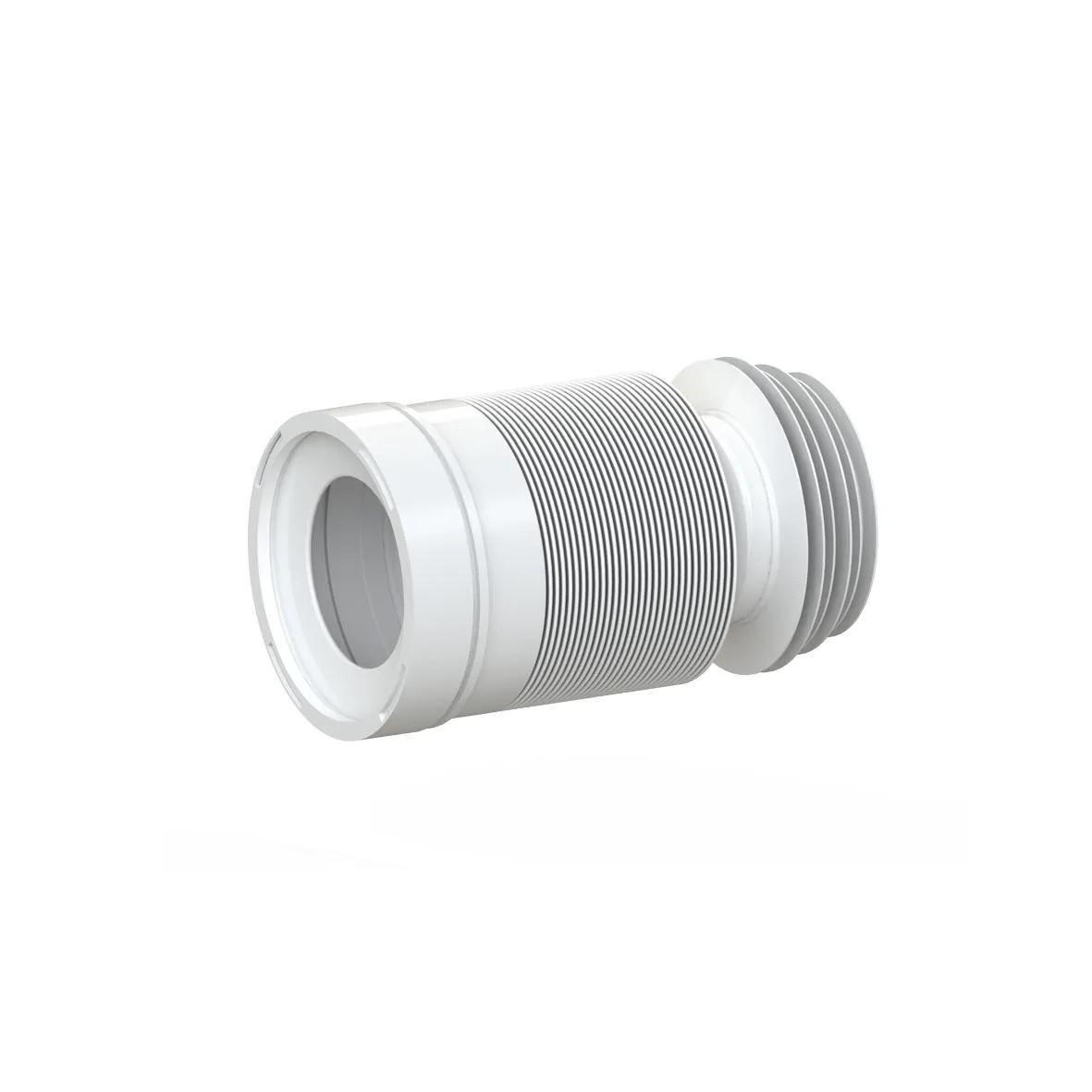 Racord WC flexibil extensibil, insertie inox cu manson D.110 L=550 mm ГУ550  SOLOPLAST