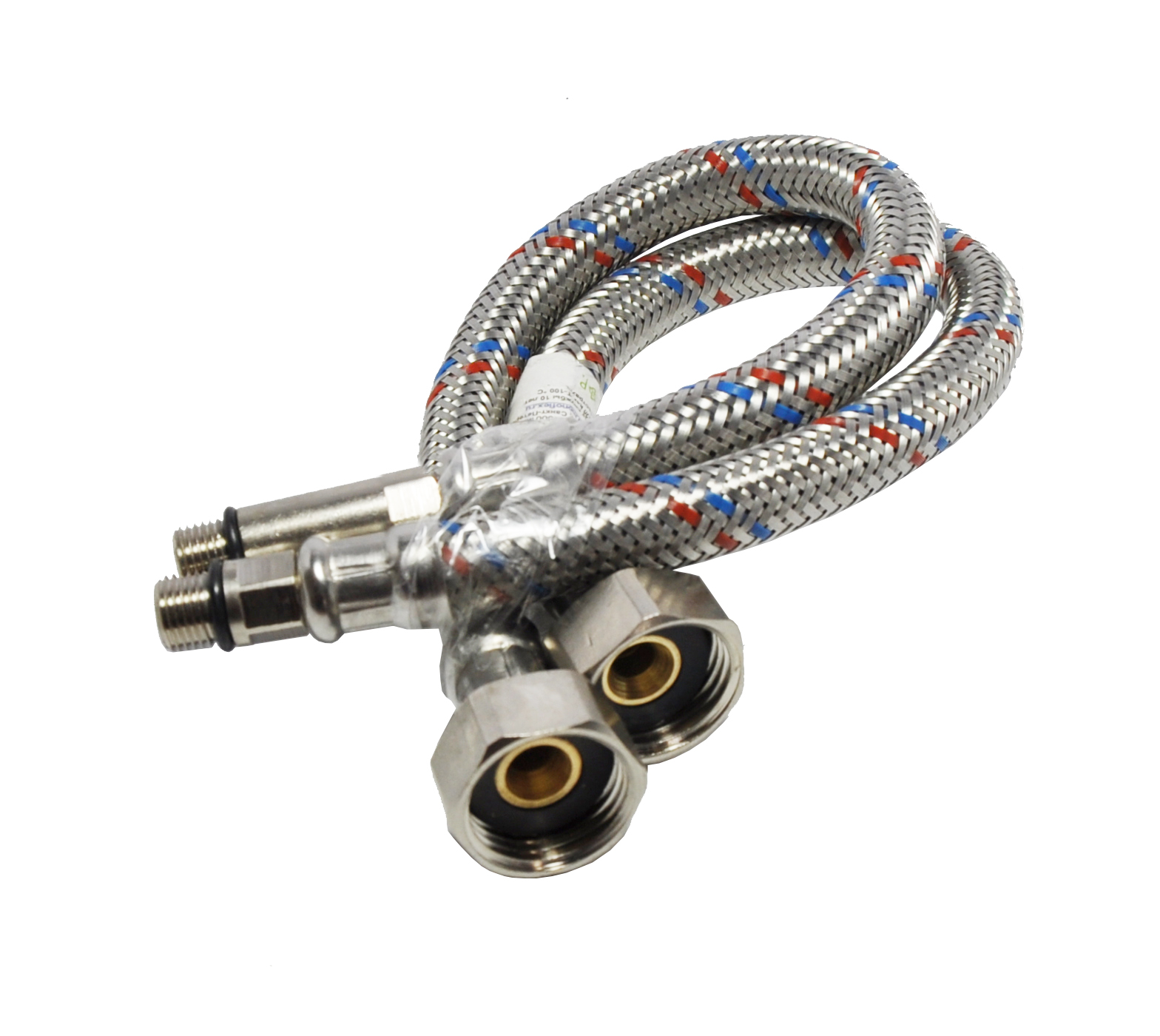 Racord flexibil pentru baterii cu prelungire L=0.3 m SS 12 mm 1/2 М10 (pereche)  MONOFLEX