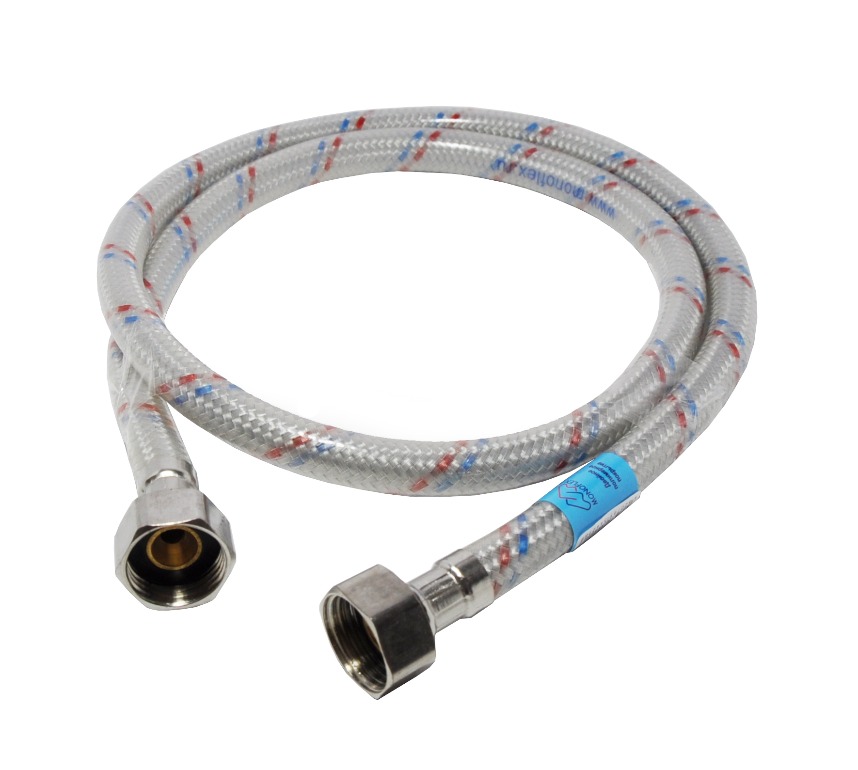 Furtun flexibil antivibrant OPTIMA L=0.5 m D. 1/2" FI/FI cu protectie PVC  MONOFLEX