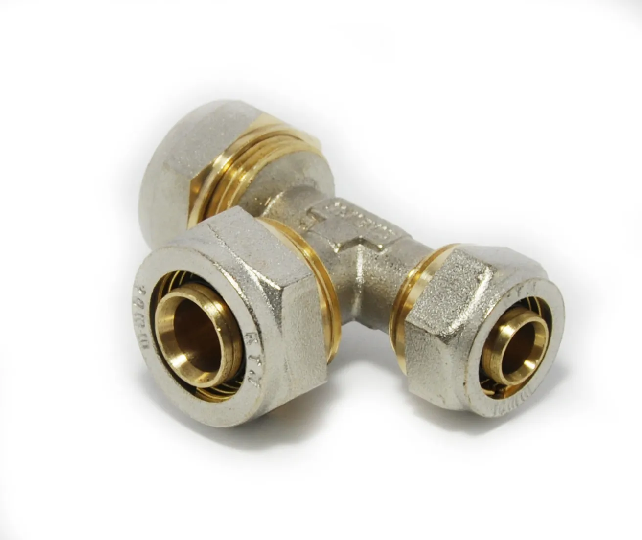 Тройник D. 20 x 20 x 16 металлопласт  KTM