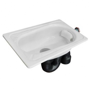 Чаша Генуя стальная со смещенным сливом