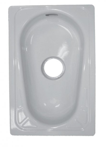 Чаша Генуя стальная со смещенным сливом