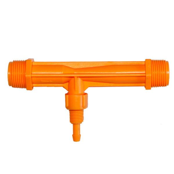 Инжектор D.  3/4" Venturi Расход: 0.65-2.42 м³/ч, 0.7-9.5 bar, мощ. всас: 9-92 LPH (оранжевый)  UNITAPE