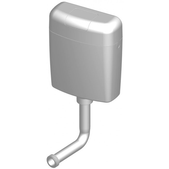 Бачок WC пластиковый настенный (высокоуровневый) (P2466B+смывная труба D. 40, L=2 м 2466B)