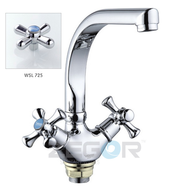 Baterie bucatarie TLD A725 (DTZ4-D) cu piulita, bucsa (1/10)  ZEGOR