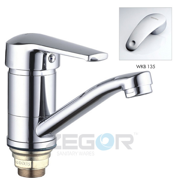 Baterie lavoar PED B135 B (PED4-B) L=15 cm, cu piulita, cartus D. 40  ZEGOR