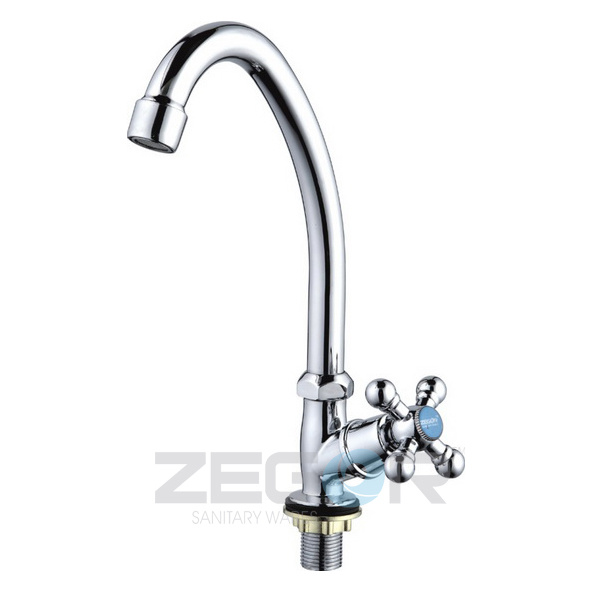 Baterie bucatarie apa rece TZF A605 (DMX14) (3 buc.) cu piulita, bucsa  ZEGOR