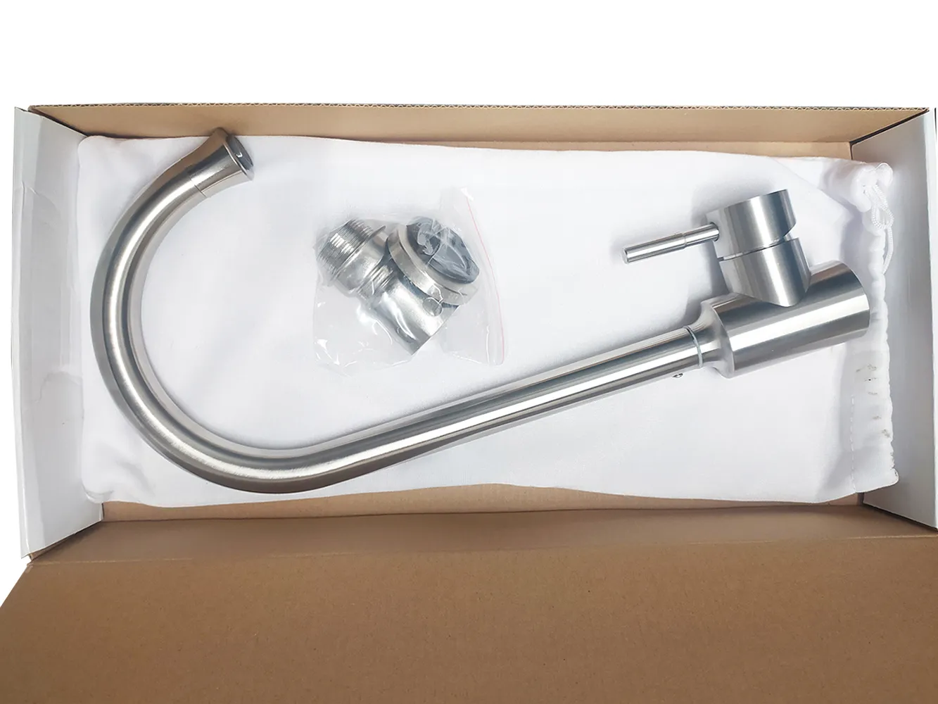 Смеситель для кухни без иглы OLM50SS (нержавеющая сталь)  ESTA