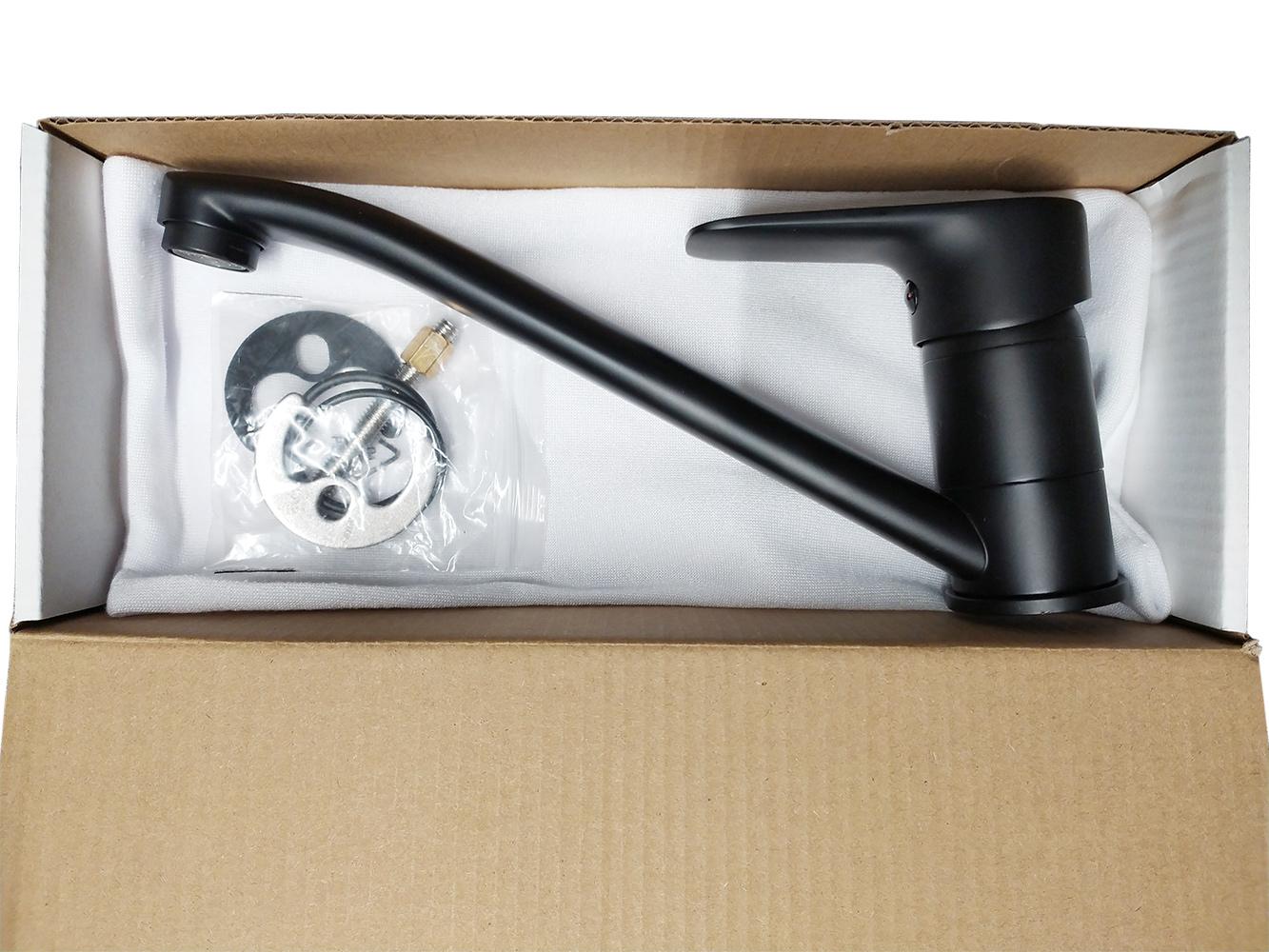 Смеситель для кухни без иглы HANS40 (черный мат) ESTA