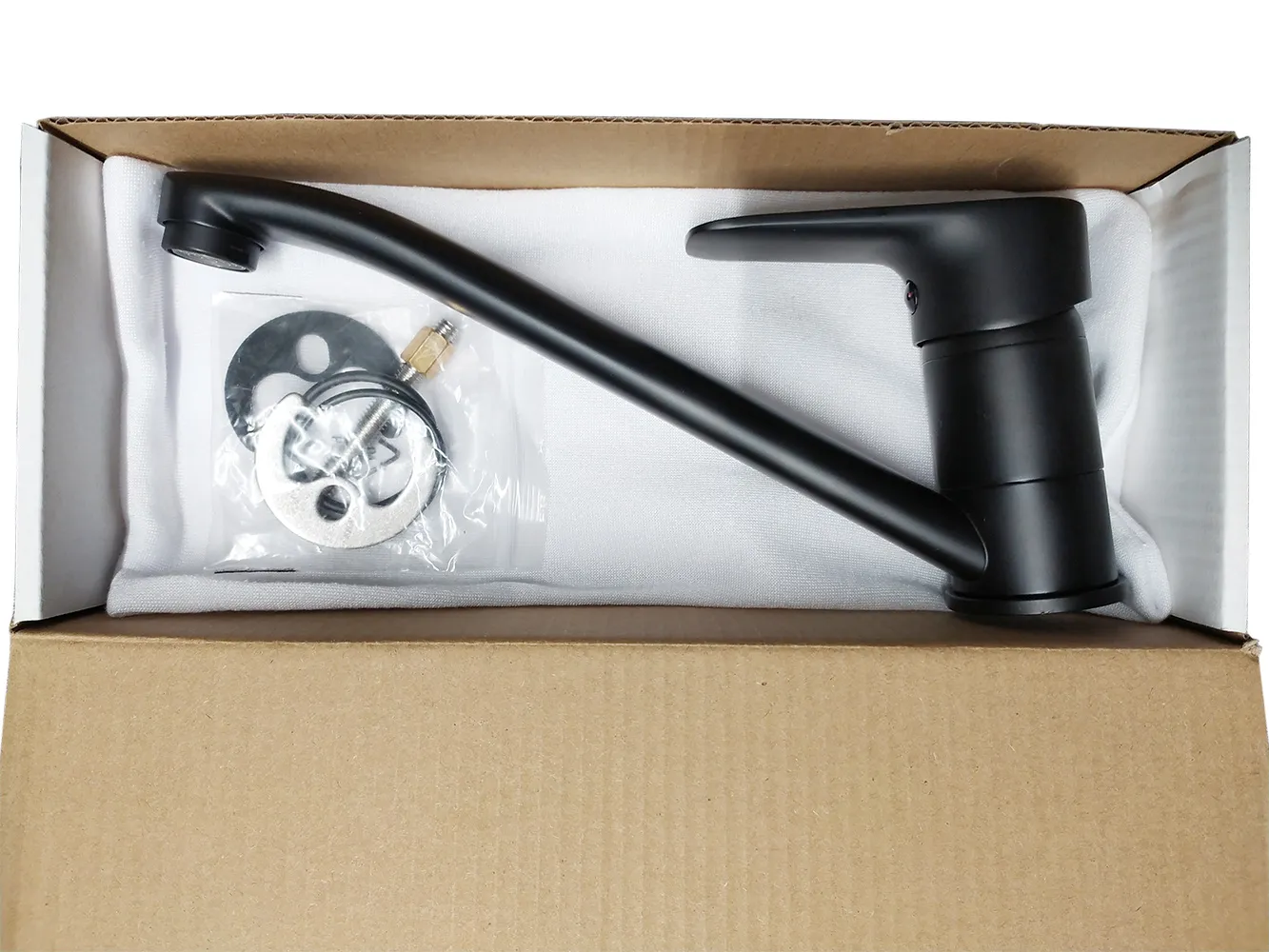 Смеситель для кухни без иглы HANS40 (черный мат)  ESTA