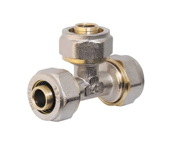 Тройник D. 16 металлопласт HS