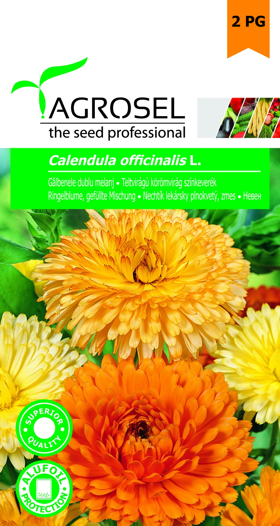 Семена Календула двойная смешанная 1 г  AS