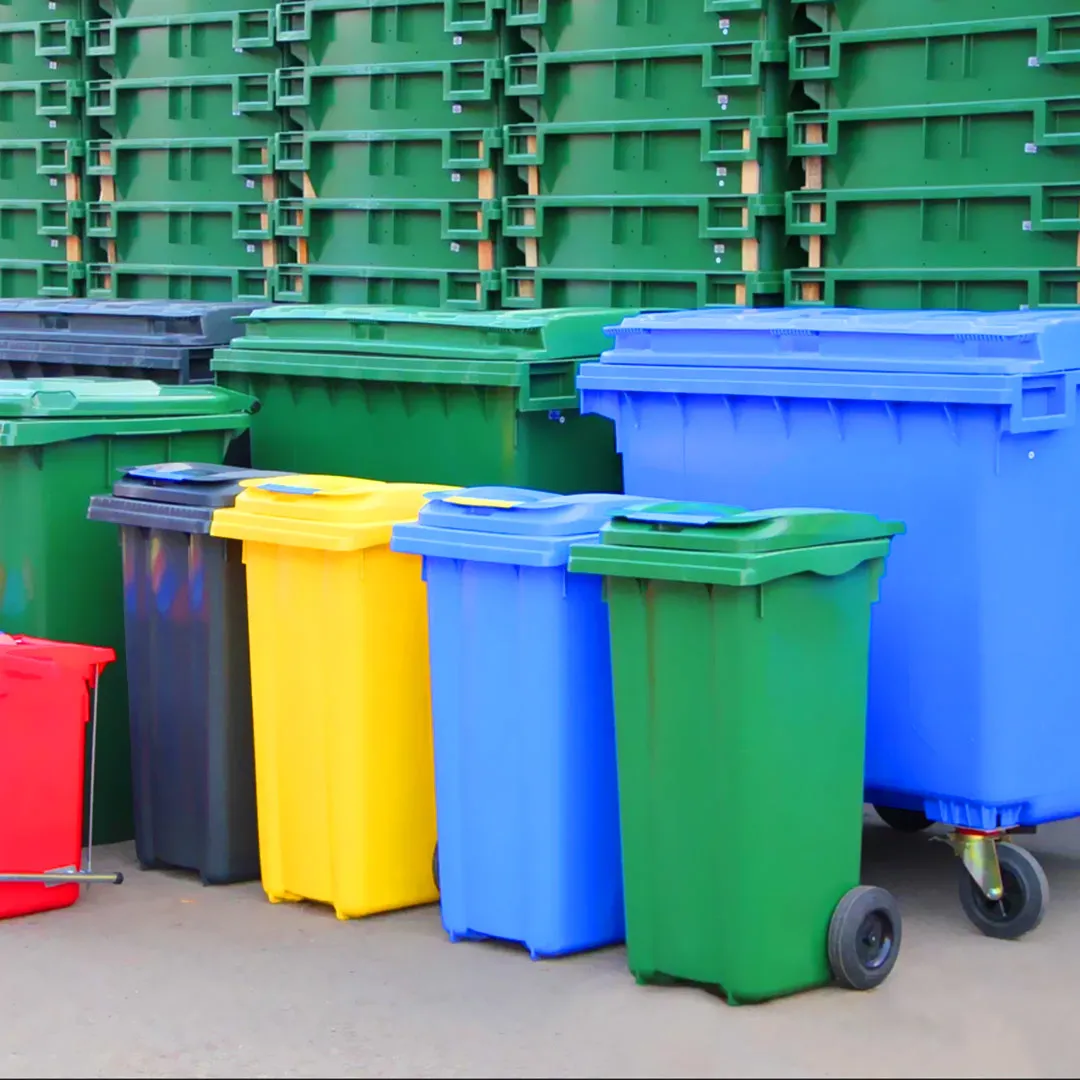 Cos pentru transportarea deseurilor 120 L pe roti