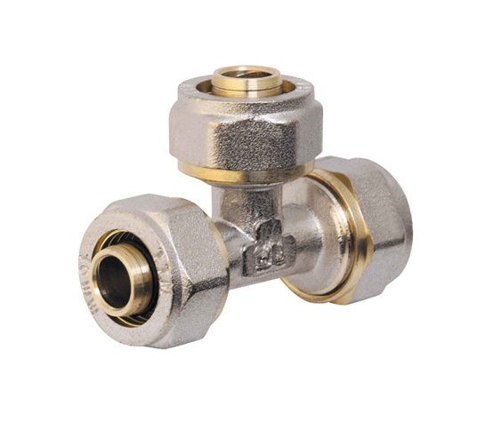 Тройник D. 26 x 20 x 26 металлопласт HS