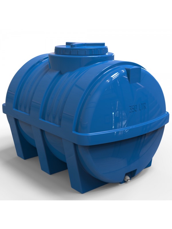 Rezervor apa 350 L orizontal, oval (albastru) cu stut D. 1/2", fortat 120x70x71 cm
