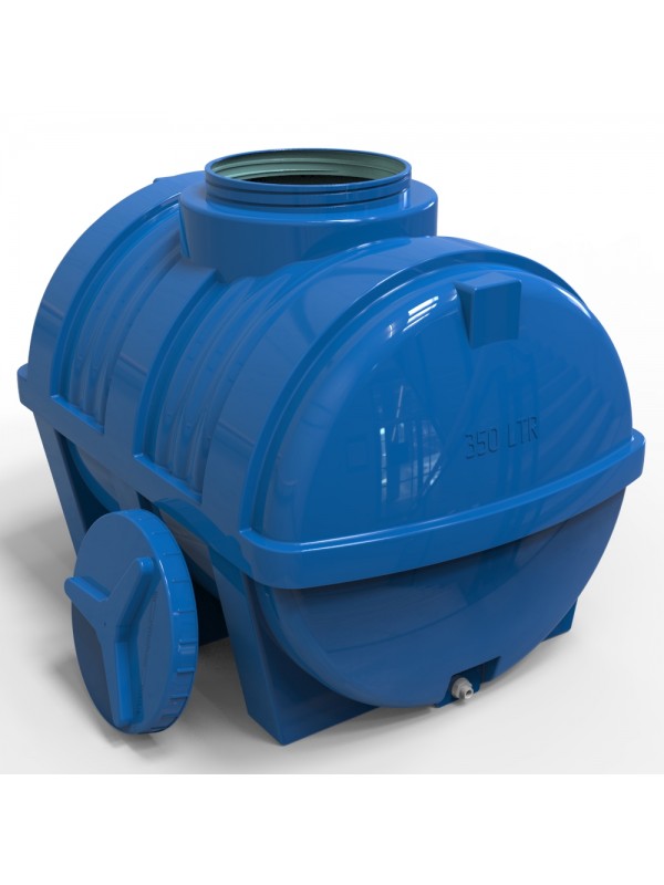 Rezervor apa 350 L orizontal, oval (albastru) cu stut D. 1/2", fortat 120x70x71 cm