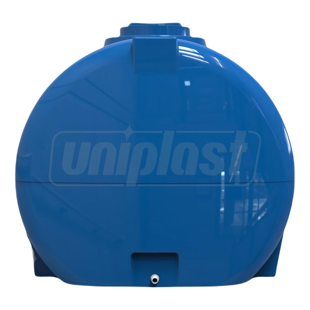 Rezervor apa 2000 L orizontal, oval (albastru) cu stut D. 1" 177x132x138 cm (D. 37 cm)