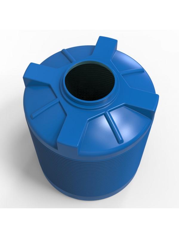 Rezervor apa 1000 L vertical, oval (albastru) cu stut D. 1/2" 110x130 cm (112x132 cm)